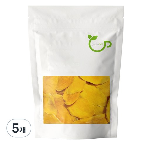 그린팟 건조 망고 슬라이스, 200g, 5개
