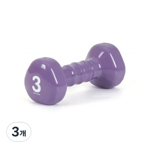 아이워너 삼각 PVC 아령, 3kg, 3개