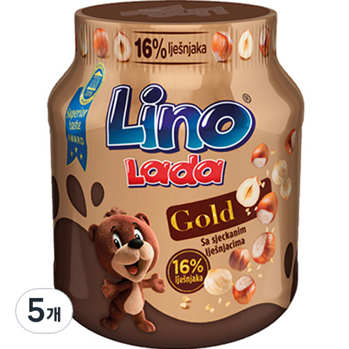 리노 라다 스프레드 크로아티아 초코잼 골드맛, 350g, 5개