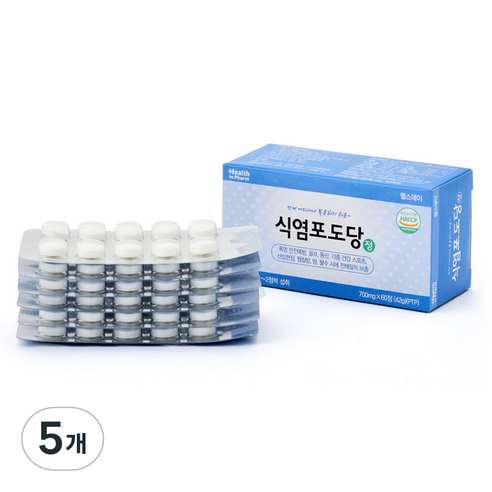 엘시엠제약 헬스데이 식염포도당정, 42g, 5개