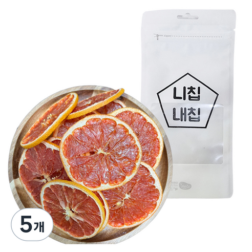 니칩내칩 건조과일 자몽 원형컷, 5개, 20g