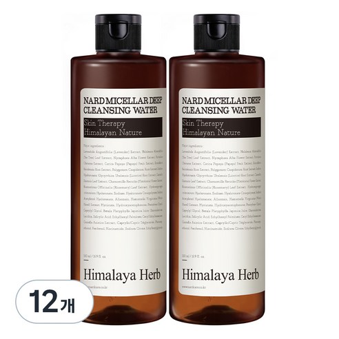 나드 미셀라 딥 클렌징 워터, 500ml, 12개