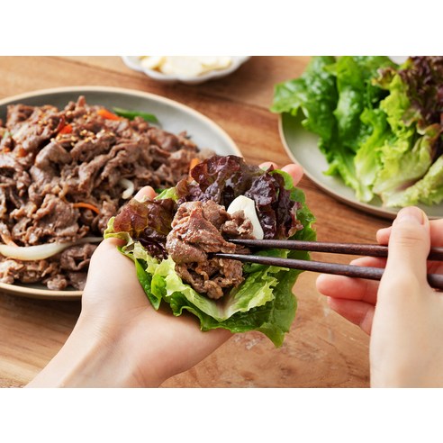 소고기 앞다리살로 만든 고기듬뿍 소불고기