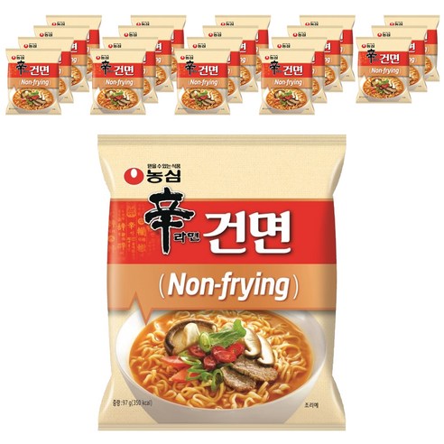 농심 신라면 건면 97g, 20개