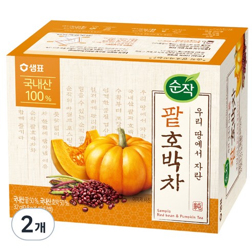 순작 팥호박차 티백, 0.8g, 40개입, 2개