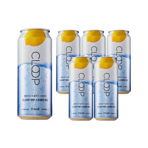 클룹 레몬 스파클링 워터, 500ml, 6개