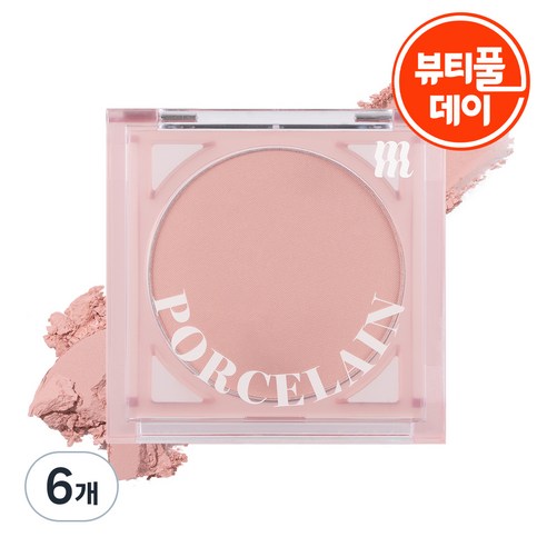 머지 포셀린 치크 블러셔 4.2g, 블룸 핑크, 6개