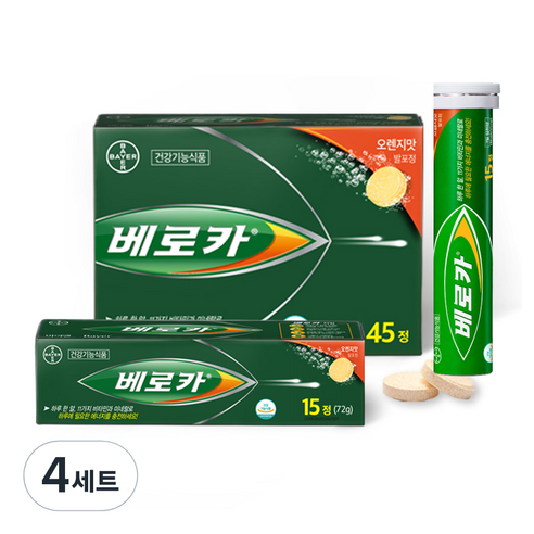 베로카 멀티비타민 45정 + 멀티비타민 15정, 60정, 4세트