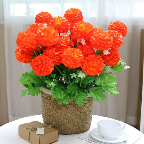 조아트 조화 대볼국 12송이 꽃다발 3p, 크림, 3개 조아트 조화 대볼국 12송이 꽃다발 3p, 크림, 3개