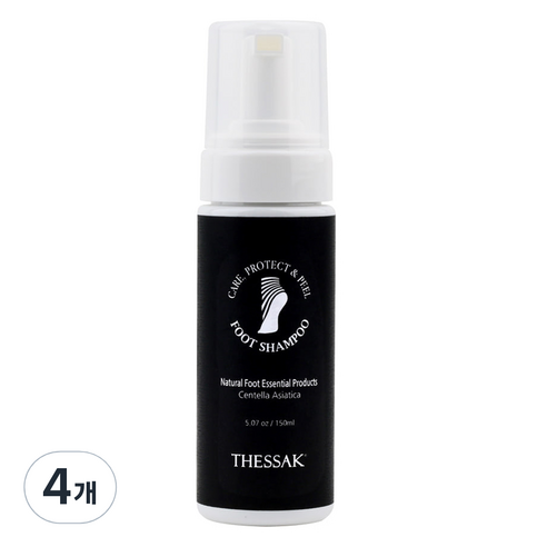 더싹 버블 셀프 발냄새관리 풋 샴푸, 1개입, 4개, 150ml