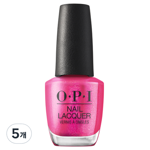 오피아이 네일락커 매니큐어 HRP08, Pink Bling and Be Merry, 5개, 15ml