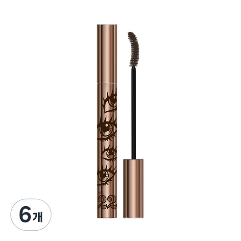 조성아22 동공미인 퍼펙트 롱앤컬 마스카라 6.5g, 브라운, 6개