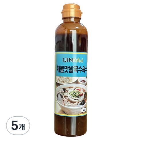 아이진푸드 해물맛 쌀국수 육수, 5개, 580g