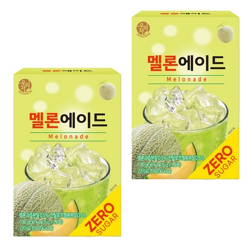 우리차 제로슈가 멜론에이드, 5g, 20개입, 2개