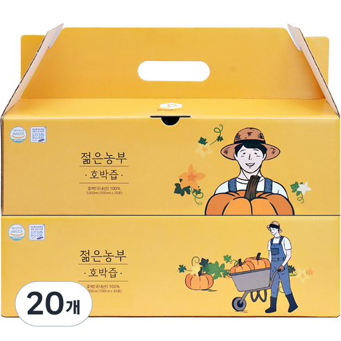 푸릇담 젊은농부 호박즙 30p, 3L, 20개