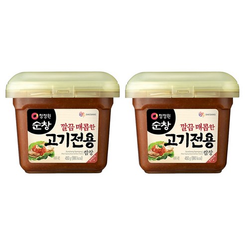 청정원순창 깔끔 매콤한 고기전용 쌈장, 450g, 2개