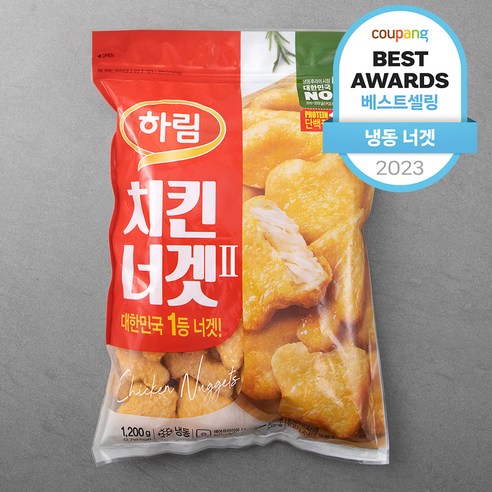 에어프라이어  하림 치킨너겟 (냉동), 1200g, 1개