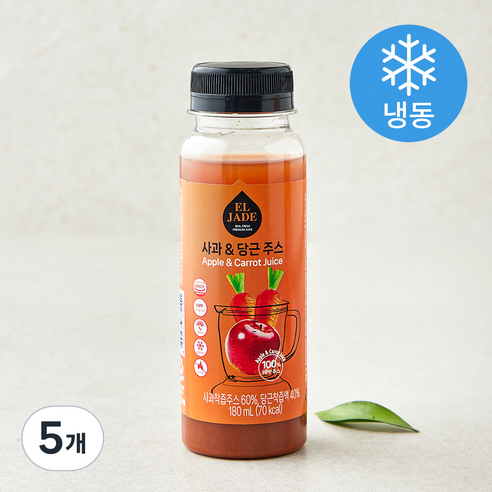 엘제이드 사과 & 당근 주스 (냉동), 180ml, 5개