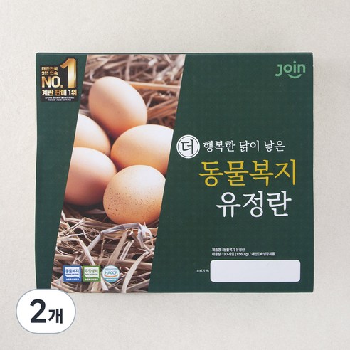 조인 동물복지 유정란, 30구, 2개