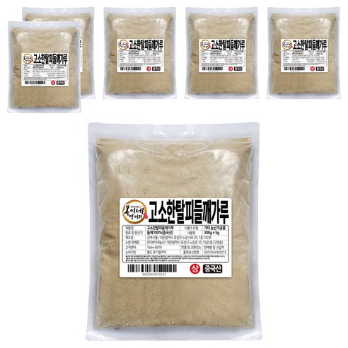 복이네먹거리 고소한 탈피들깨가루, 300g, 6개