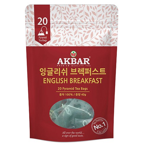 아크바 잉글리쉬브렉퍼스트 피라미드 티백, 2g, 20개입, 1개, 2g