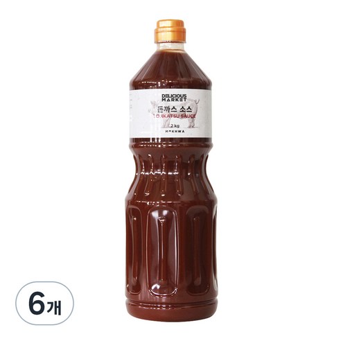 딜리셔스마켓 돈까스 소스, 2kg, 6개