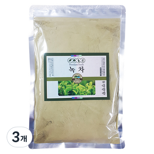 푸르벨 녹차가루 A-0862-1, 500g, 3개, 1개입