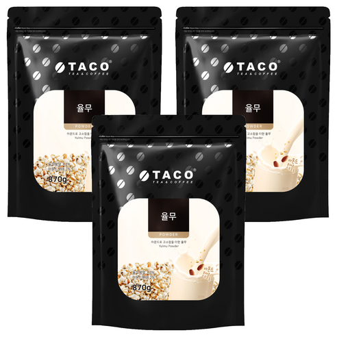 타코 율무 파우더, 870g, 3개, 1개입