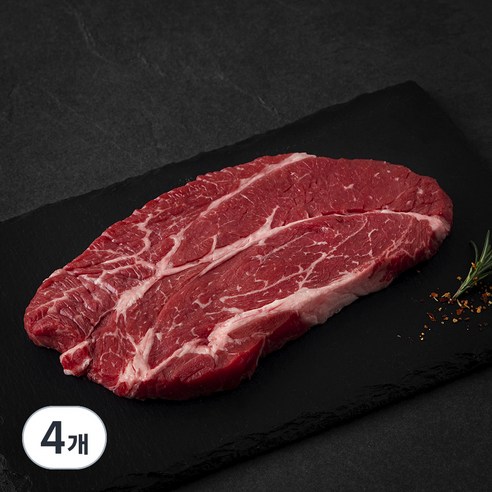 미국산 프라임 척아이롤 구이용 (냉장), 300g, 4개