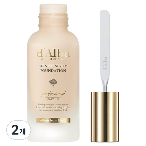 달바 스킨 핏 세럼 파운데이션 스파츌라 40ml, 21호, 2개