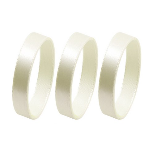 봄91 공단리본 10mm 3p, H03 크림, 45m