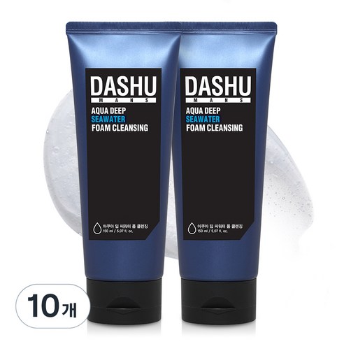 다슈 아쿠아 딥 씨워터 폼클렌징, 150ml, 10개