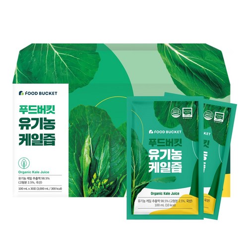 푸드버킷 유기농 케일즙, 100ml, 30개