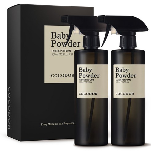 코코도르 룸 앤 패브릭 퍼퓸 섬유탈취제, 500ml, 2개, 베이비 파우더