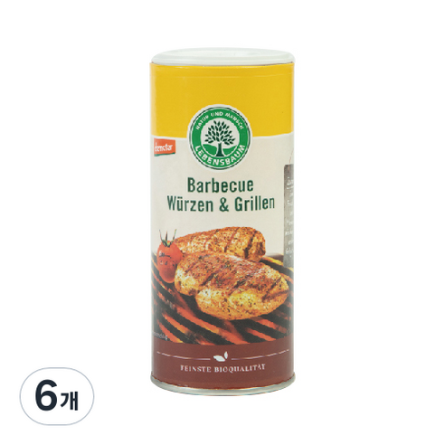 레벤스바움 유기농 바비큐 시즈닝 앤 그릴링, 125g, 6개