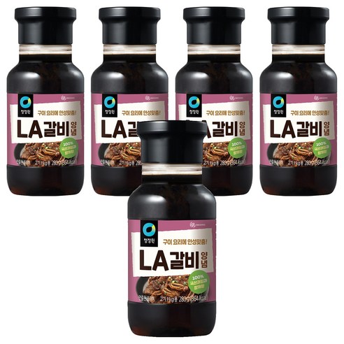 청정원 LA갈비양념, 280g, 5개