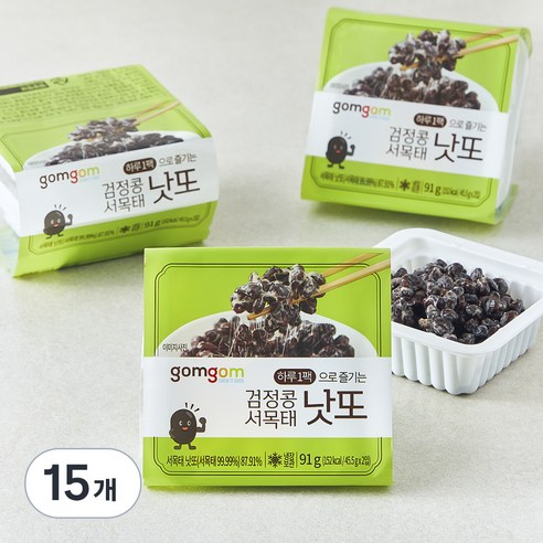 곰곰 검정콩 서목태 낫또, 45.5g, 6개입, 5개