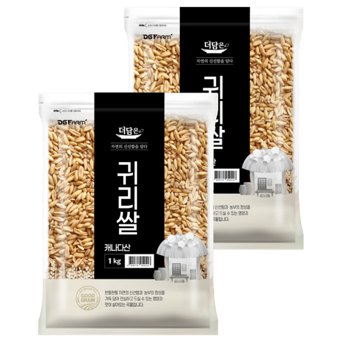 더담은 캐나다산 귀리쌀, 1kg, 2개