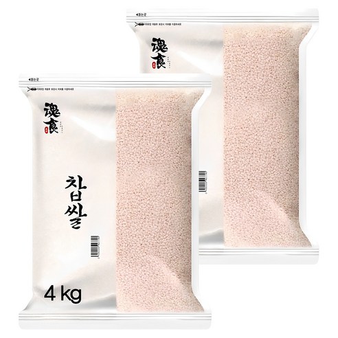 혼식 찹쌀, 4kg, 2개