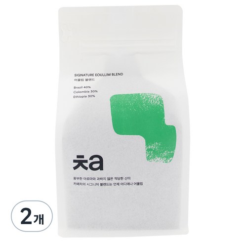 카페차 어울림 블렌드 원두, 200g, 2개, 홀빈(분쇄안함)