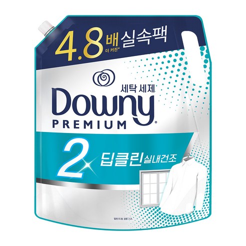 다우니 2배 딥클린 실내건조 액상세제 리필, 2.2L, 1개