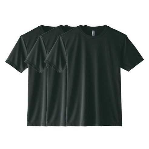 글리머 스포츠 남녀공용 드라이쿨 기능성 반팔 티셔츠 3p