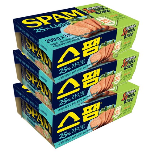 스팸 마일드 햄통조림, 200g, 12개