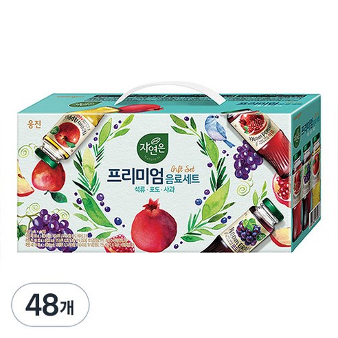 자연은 프리미엄 음료세트, 180ml, 48개