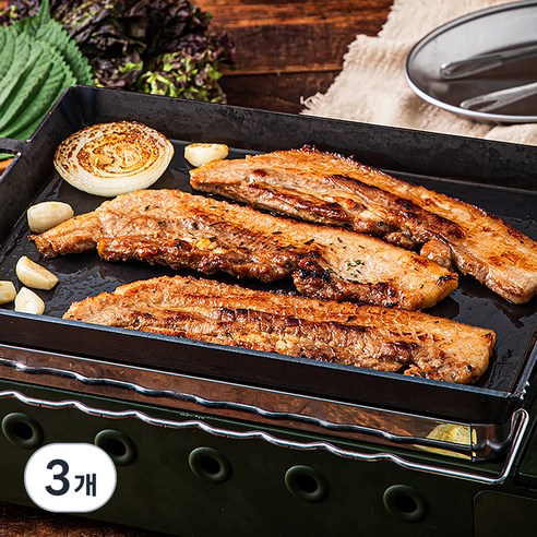 숯불 삼겹살 (냉장), 600g, 3개