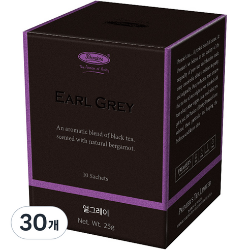 프리미어스티 얼그레이 홍차, 2.5g, 30개입, 30개