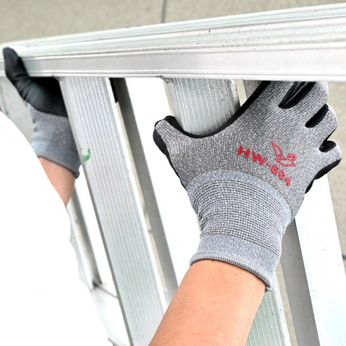 섬세한 손길을 위한 완벽한 선택, 한우 NBR 안전장갑 HW-604