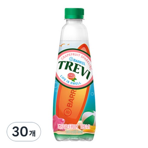 트레비 자몽 탄산음료, 500ml, 18개