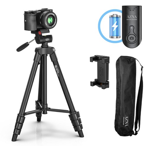 카메라와 스마트폰을 위한 포괄적인 솔루션: 아즈나 삼각대 리모컨 세트
