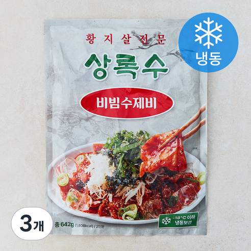 푸드메이커스 상록수 비빔 수제비 2인분 (냉동), 642g, 3개